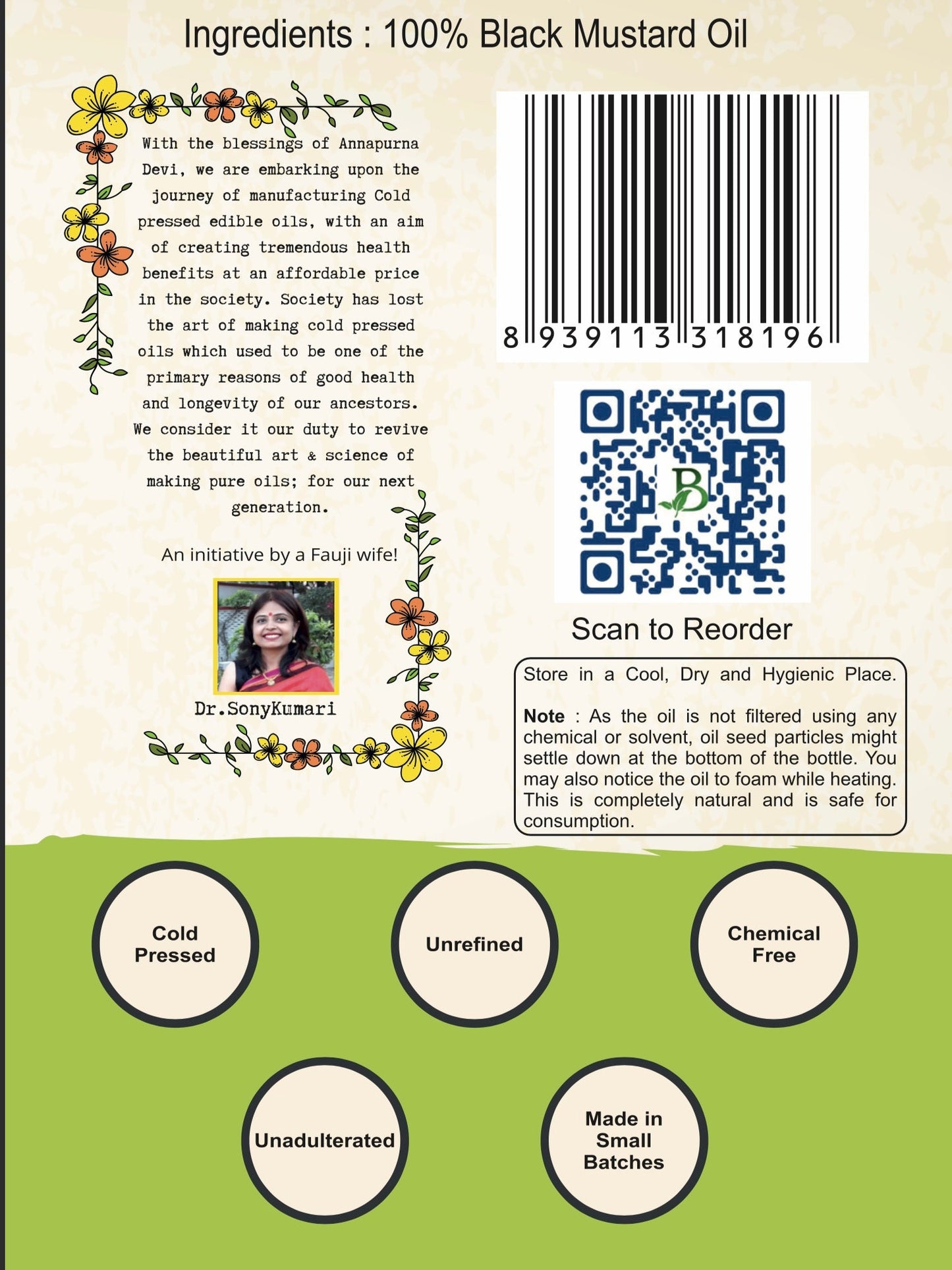 Cold Pressed Black Mustard Oil - Bhoomipure Oils