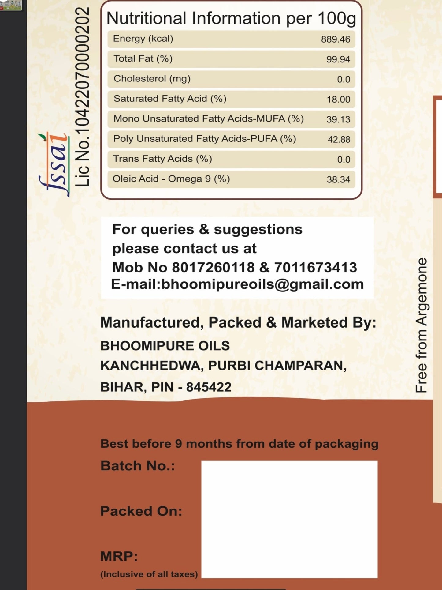 Cold Pressed Groundnut Oil - Bhoomipure Oils